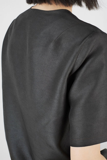 Gambiered Guangdong (Xiangyunsha) Silk Top - ERIMI StudioGambiered Guangdong (Xiangyunsha) Silk TopBlousesERIMI Studio