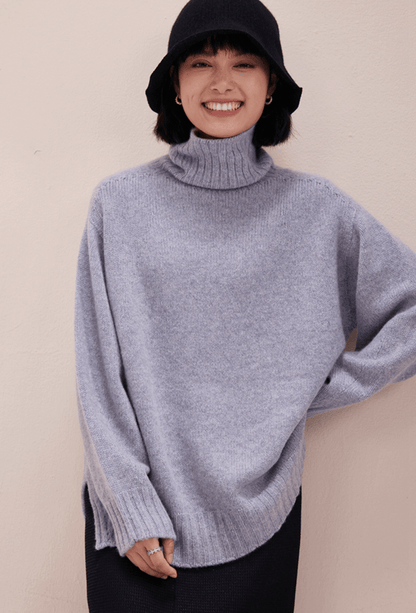 Oversized Turtleneck Cashmere Sweater - ERIMI StudioOversized Turtleneck Cashmere SweaterERIMI Studio