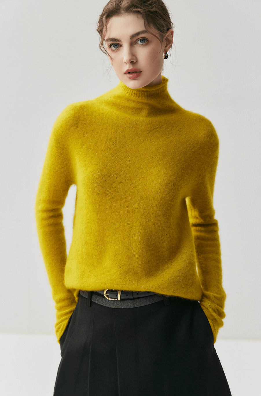 Relaxed Cashmere & Silk Blend Turtleneck Sweater - ERIMI StudioRelaxed Cashmere & Silk Blend Turtleneck SweaterSweaterERIMI Studio