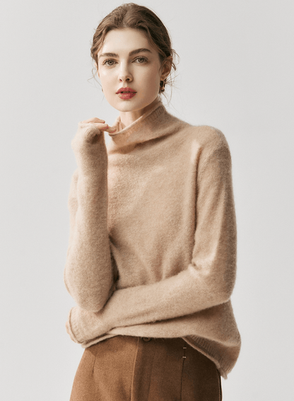 Relaxed Cashmere & Silk Blend Turtleneck Sweater - ERIMI StudioRelaxed Cashmere & Silk Blend Turtleneck SweaterSweaterERIMI Studio