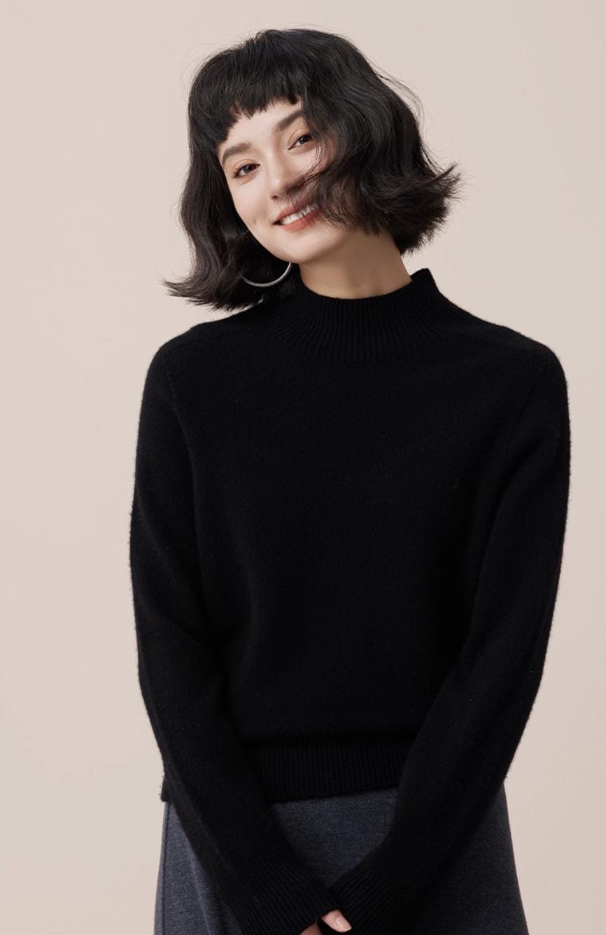 Relaxed Ultrafine Wool Crewneck Sweater - ERIMI StudioRelaxed Ultrafine Wool Crewneck SweaterSweaterERIMI Studio
