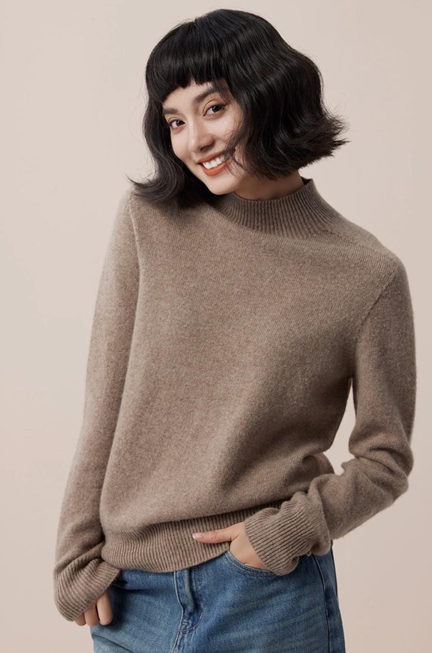 Relaxed Ultrafine Wool Crewneck Sweater - ERIMI StudioRelaxed Ultrafine Wool Crewneck SweaterSweaterERIMI Studio