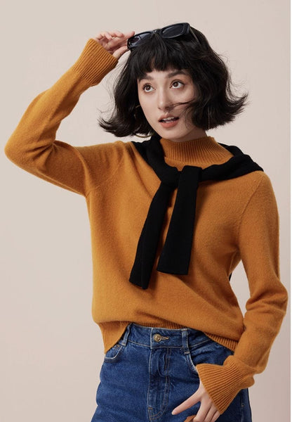 Relaxed Ultrafine Wool Crewneck Sweater - ERIMI StudioRelaxed Ultrafine Wool Crewneck SweaterSweaterERIMI Studio